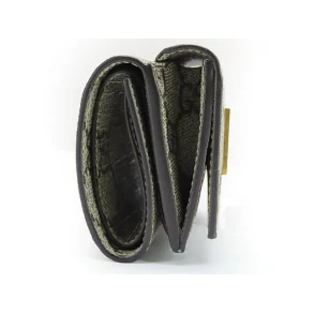 Gucci Balenciaga The Hacker Project GG Supreme Tri fold Wallet Compact Brown - Picture 3 of 9